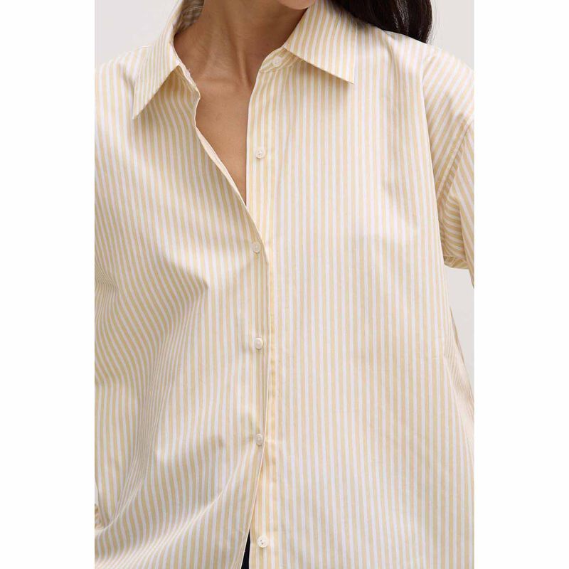 Assembly Label Signature Poplin Shirt Chamomile/White image number 2